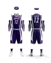Load image into Gallery viewer, 10 Adult Basketball Uniforms Set Reversible Home & away of Jerseys & Shorts