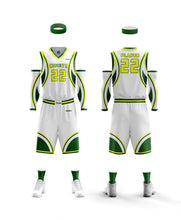 Load image into Gallery viewer, 10 Adult Basketball Uniforms Set Reversible Home & away of Jerseys & Shorts