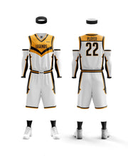 Load image into Gallery viewer, 10 Adult Basketball Uniforms Set Reversible Home & away of Jerseys & Shorts
