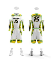 Load image into Gallery viewer, 10 Adult Basketball Uniforms Set Reversible Home & away of Jerseys & Shorts