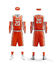 Load image into Gallery viewer, 10 Adult Basketball Uniforms Set Reversible Home & away of Jerseys & Shorts