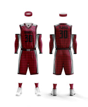 Load image into Gallery viewer, 10 Adult Basketball Uniforms Set Reversible Home & away of Jerseys & Shorts