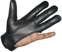 Load image into Gallery viewer, TRADITIONAL ARCHER GLOVE TOP QUALITY GLOVE 100% REAL LEATHER CHOCLATE
