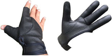 Load image into Gallery viewer, TRADITIONAL ARCHERY SHOOTING LEATHER GLOVE TOP QUALITY GLOVE 100% REAL LEATHER