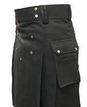 Load image into Gallery viewer, Men Scottish Fashionable Utility Kilt For Men's 100% Cotton Cargo Pockets Kilt