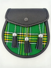Load image into Gallery viewer, Scottish Kilt Leather Sporran Multi Design with Free Leather Belt Chain