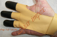 Load image into Gallery viewer, ARCHERY SHOOTING LEATHER GLOVE TOP QUALITY GLOVE 100% REAL LEATHER