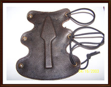 Load image into Gallery viewer, Traditional Leather archery Arm Guard SCA Medieval Bracer 2 layer Bow Arm Guard