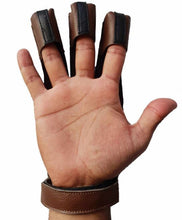 Load image into Gallery viewer, AMERICAN ARCHERY SHOOTING LEATHER GLOVE TOP QUALITY GLOVE 100% REAL LEATHER