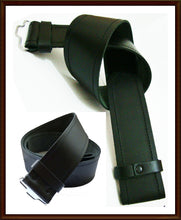 Load image into Gallery viewer, Leather Belts Kilt Scottish Highland Black Without Buckle