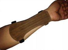 Load image into Gallery viewer, Archery Suede Arm Guard Unisex Size 19cm Long x 8cm 2 Straps- Hunting Arm Guard