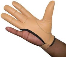 Load image into Gallery viewer, TRADITIONAL ARCHER GLOVE TOP QUALITY GLOVE 100% REAL LEATHER CHOCLATE