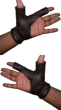 Load image into Gallery viewer, Bow / Archery Shooting Leather Gloves Top quality Gloves 100% Genuine leather
