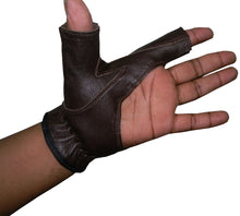 Load image into Gallery viewer, Bow / Archery Shooting Leather Gloves Top quality Gloves 100% Genuine leather