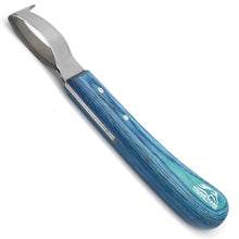 Load image into Gallery viewer, Loop Hoof Knife Sharpened Stainless Steel Blade and Sheet Handle with Hoof Pick
