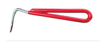 Load image into Gallery viewer, Horse hoof pick picker shoe scrape equestrian scraper stainless red 7.5" Long