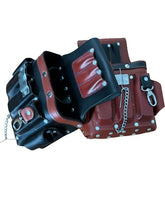 Load image into Gallery viewer, Leather Heavy Duty Electrician Carpenters Tool Pouch Waist Multi Storage Bag
