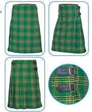 Load image into Gallery viewer, Men's 8 Yard Scottish Tartan Highland Wedding Kilt Irish National