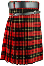 Load image into Gallery viewer, Men's 8 Yard Scottish Tartan Highland Wedding Kilt Wallace