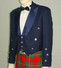 Load image into Gallery viewer, Mixed Tropical WOOL Blue Prince Charlie Jacket & waistcoat Vest- Kilt Jacket