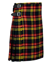 Load image into Gallery viewer, Men's 8 Yard Scottish Tartan Highland Wedding Kilt Buchnan