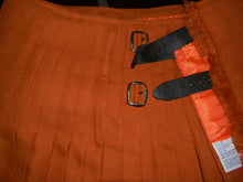 Load image into Gallery viewer, Men's 8 Yard Scottish Tartan Highland Wedding Kilt Saffron