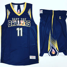 Load image into Gallery viewer, 10 Adult Basketball Uniforms Set Reversible Home & away of Jerseys & Shorts