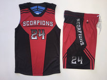 Load image into Gallery viewer, 10 Adult Basketball Uniforms Set Reversible Home & away of Jerseys & Shorts