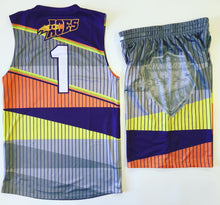 Load image into Gallery viewer, 10 Adult Basketball Uniforms Set Reversible Home & away of Jerseys & Shorts