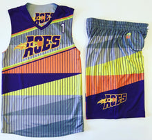 Load image into Gallery viewer, 10 Adult Basketball Uniforms Set Reversible Home & away of Jerseys & Shorts