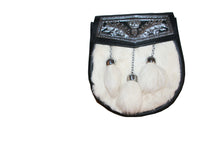 Load image into Gallery viewer, Scottish Kilt Leather Sporran Multi Design with Free Leather Belt Chain