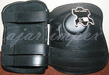 Load image into Gallery viewer, 3 or 2 Strap Polo & Ridding Knee Guards-Leather and Padded 100% Real Leather Guards