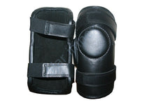 Load image into Gallery viewer, 3 or 2 Strap Polo & Ridding Knee Guards-Leather and Padded 100% Real Leather Guards