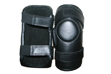Load image into Gallery viewer, 3 or 2 Strap Polo & Ridding Knee Guards-Leather and Padded 100% Real Leather Guards
