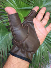 Load image into Gallery viewer, Bow / Archery Shooting Leather Gloves Top quality Gloves 100% Genuine leather