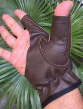 Load image into Gallery viewer, Bow / Archery Shooting Leather Gloves Top quality Gloves 100% Genuine leather