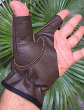 Load image into Gallery viewer, Bow / Archery Shooting Leather Gloves Top quality Gloves 100% Genuine leather