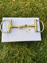 Load image into Gallery viewer, Horse Bit Western Hinged Futurity Low Port D Ring Horse Snaffle W/Roller Copper Mouth
