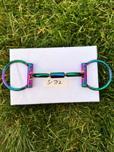Load image into Gallery viewer, Horse Bit Western Hinged Futurity Low Port D Ring Horse Snaffle W/Roller Copper Mouth