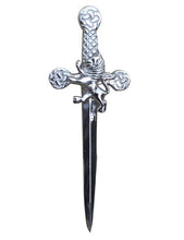 Load image into Gallery viewer, Scottish Kit Pins Various Design Chrome Finish 4" Highland Celtic Pin