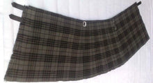 Load image into Gallery viewer, Men's 8 Yard Scottish Tartan Highland Wedding Kilt Hamilton Grey Grey Wash