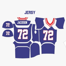 Load image into Gallery viewer, 10 Custom American Football Uniforms Digital Sublimation Sets Jersey and Pant