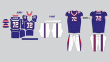 Load image into Gallery viewer, 10 Custom American Football Uniforms Digital Sublimation Sets Jersey and Pant