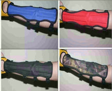 Load image into Gallery viewer, 4 STRAP ARCHERY LONG ARM GUARD (33cm LONG x 9cm WIDE)-Cordura Arm guard