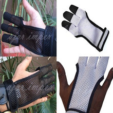 Load image into Gallery viewer, ARCHERS MESH SHOOTING 3 FINGERS GLOVE LEATHER FREE GLOVE HUNTING,SHOOTING GLOVES