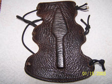 Load image into Gallery viewer, Traditional Leather archery Arm Guard SCA Medieval Bracer 2 layer Bow Arm Guard