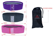 Load image into Gallery viewer, 3 Pcs Hip Circle Resistance Band Fitness Loop Elastic Booty Legs Bands Glute