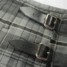 Load image into Gallery viewer, Men's 8 Yard Scottish Tartan Highland Wedding Kilt Hamilton Grey Grey Wash