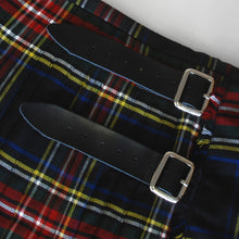 Load image into Gallery viewer, Men's 8 Yard Scottish Tartan Highland Wedding Kilt Black Stewart
