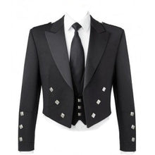 Load image into Gallery viewer, Mixed Tropical WOOL Blue Prince Charlie Jacket & waistcoat Vest- Kilt Jacket